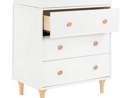 M9023WN,Babyletto,Lolly 3-Drawer Changer Dresser w/Removable Changing Tray in White/Natural
