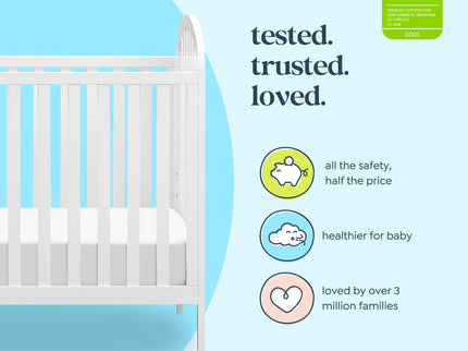 M23901W,DaVinci,Beau 3-in-1 Convertible Crib in White