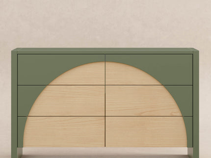 M30216OLSH,Babyletto,Moab 6-Drawer Assembled Dresser in Olive/Ash