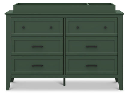 M24726FRGR,DaVinci,Beau 6-Drawer Dresser in Forest Green
