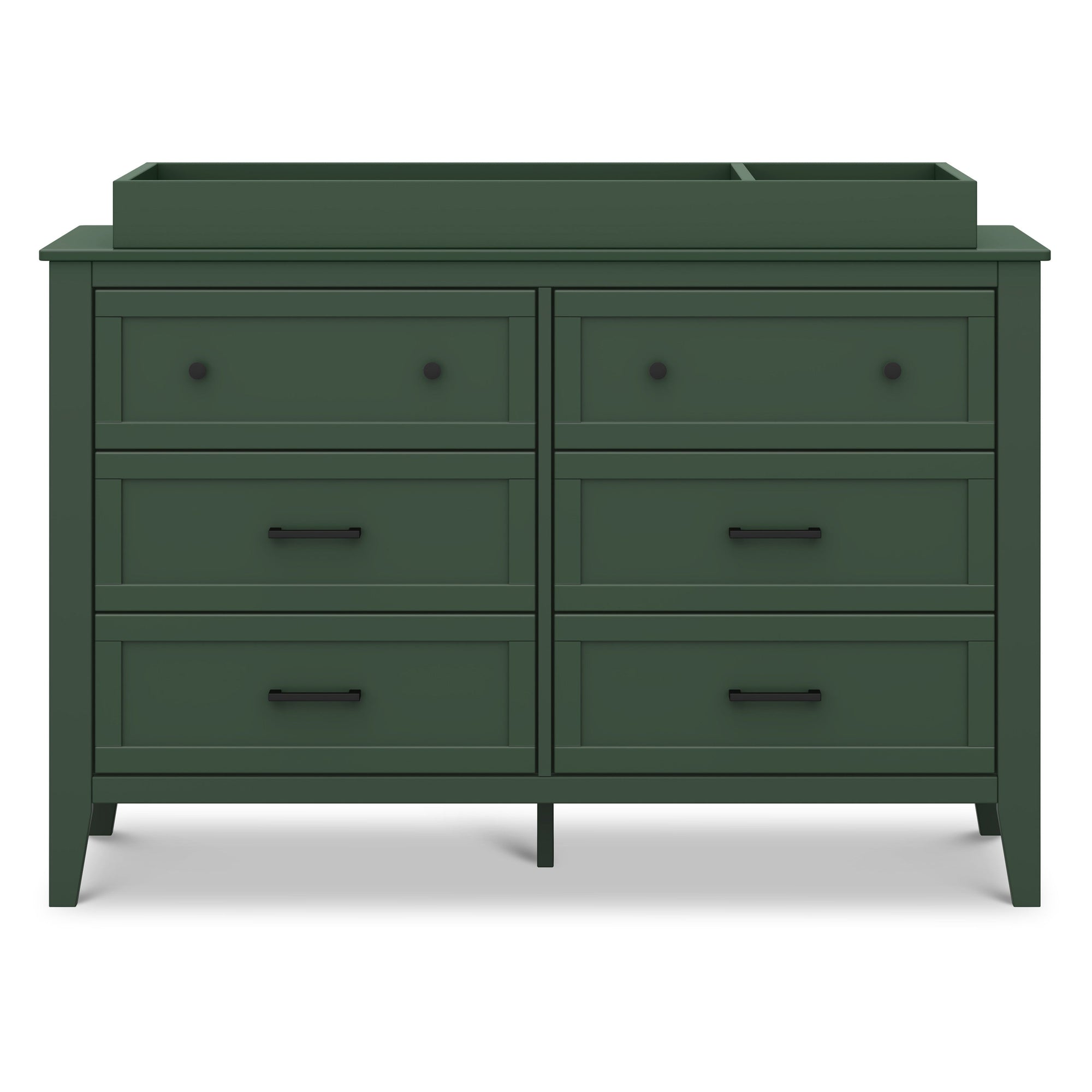 M24726FRGR,DaVinci,Beau 6-Drawer Dresser in Forest Green