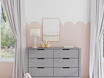 F11926G,Carter's,Colby 6-Drawer Double Dresser in Grey Finish