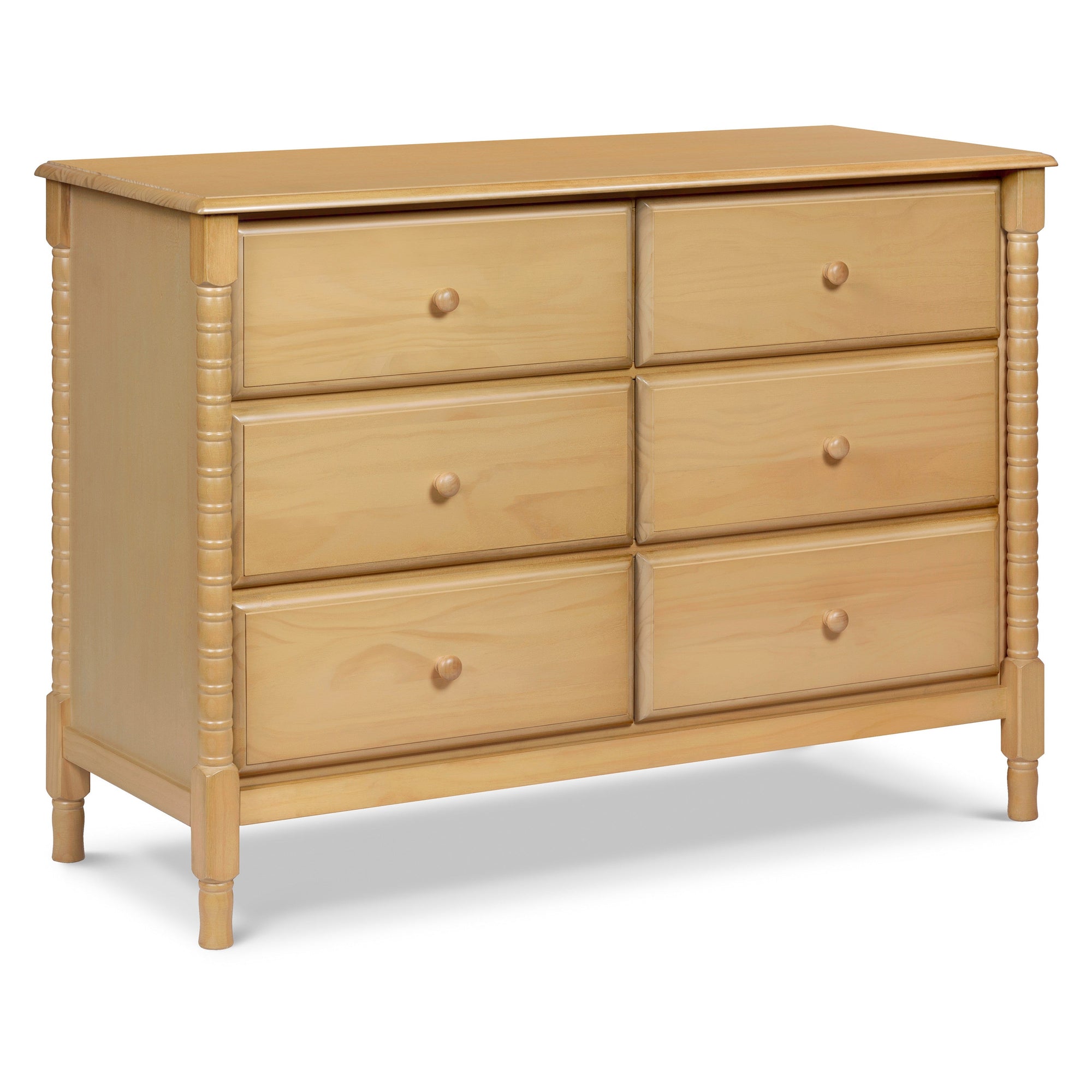 M7326HY,DaVinci,Jenny Lind Spindle 6-Drawer Dresser in Honey