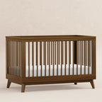 M5801NL,Babyletto,Scoot 3-in-1 Convertible Crib w/Toddler Bed Conversion Kit in Natural Walnut