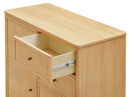 M23727HYHC,Namesake,Marin Chifforobe  Assembled in Honey and Honey Cane