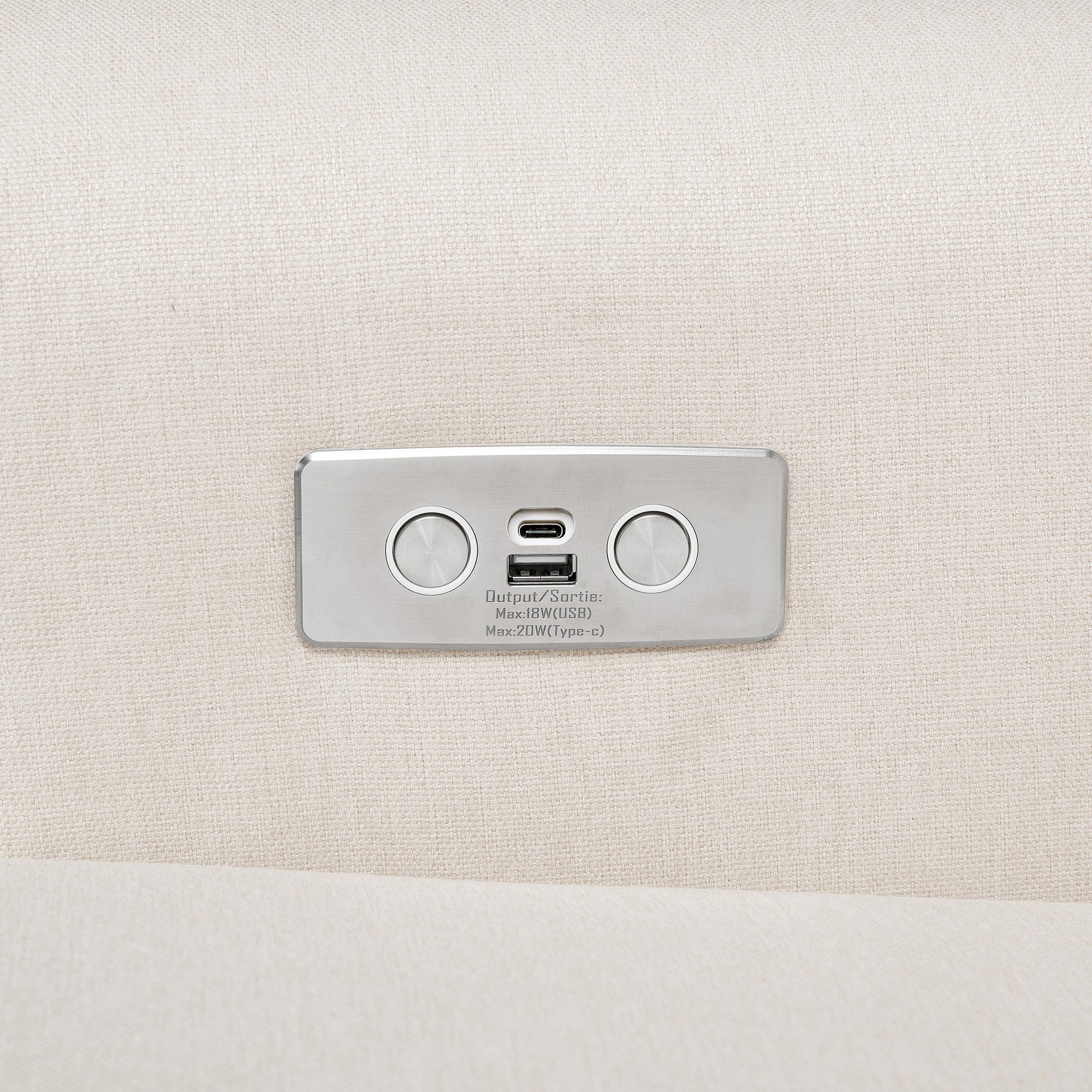 M21987PCMEW,Namesake,Harbour Power Recliner in Performance Cream Eco-Weave