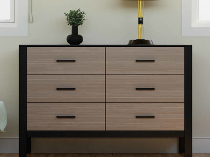 F23226ECWD,Carter's,Radley 6-Drawer Dresser in Ebony & Coastwood