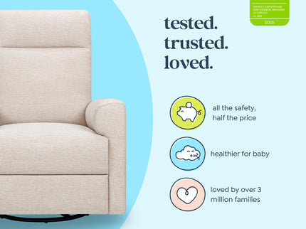 M29987BH,DaVinci,Erin Recliner and Swivel Glider in Beach