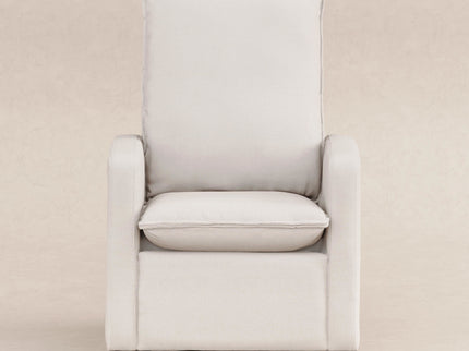 M20987PCMEW,Babyletto,Cali Pillowback Swivel Glider in Performance Cream Eco-Weave