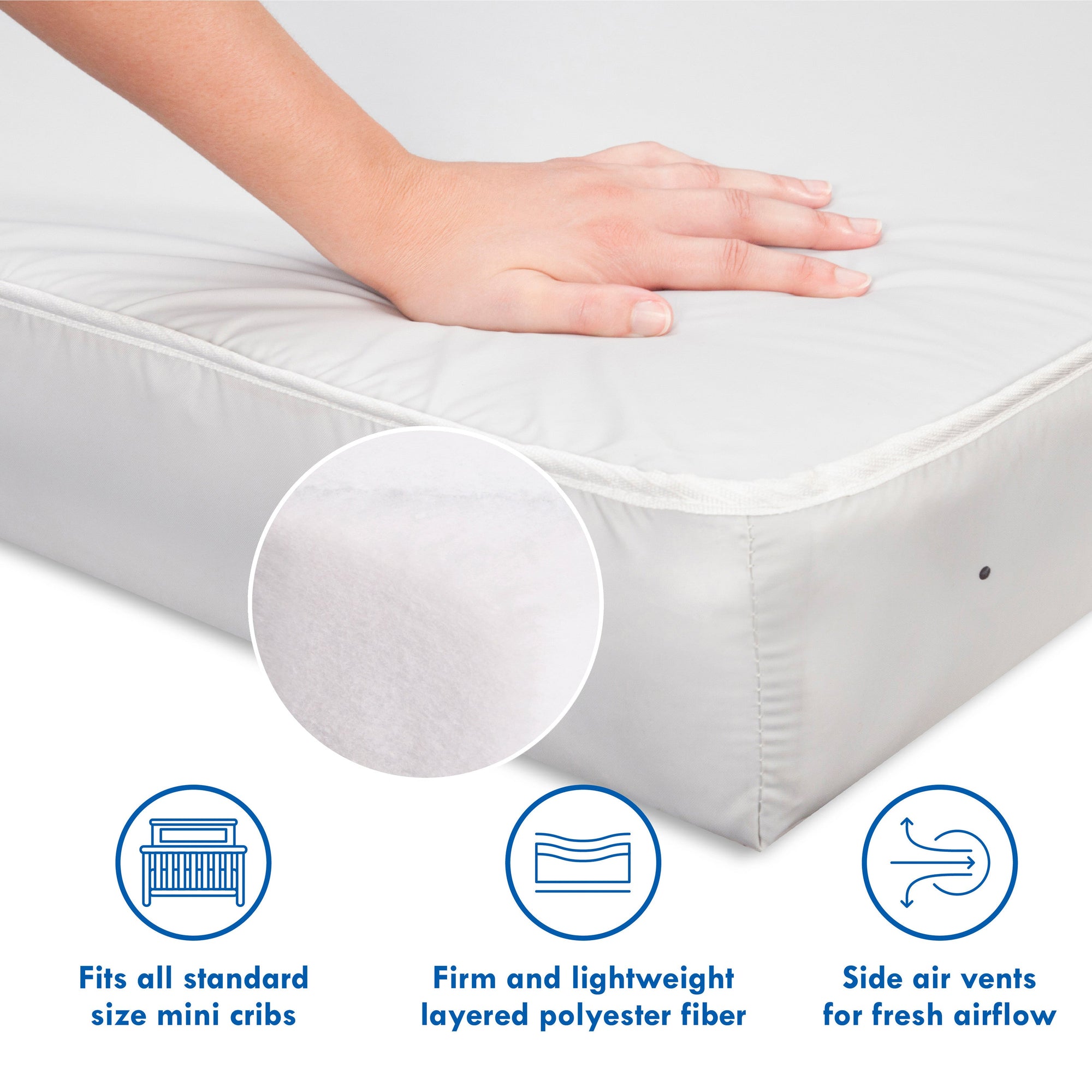 M5386C,DaVinci,Complete Slumber Mini Crib Mattress 100% Non-Toxic & Waterproof