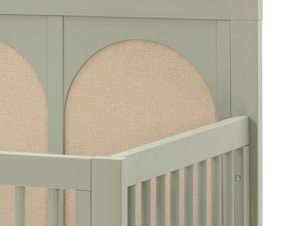 M24801FSPSEW,Namesake,Eloise 4-in-1 Convertible Crib in French Sage and Performance Sand Eco-Weave