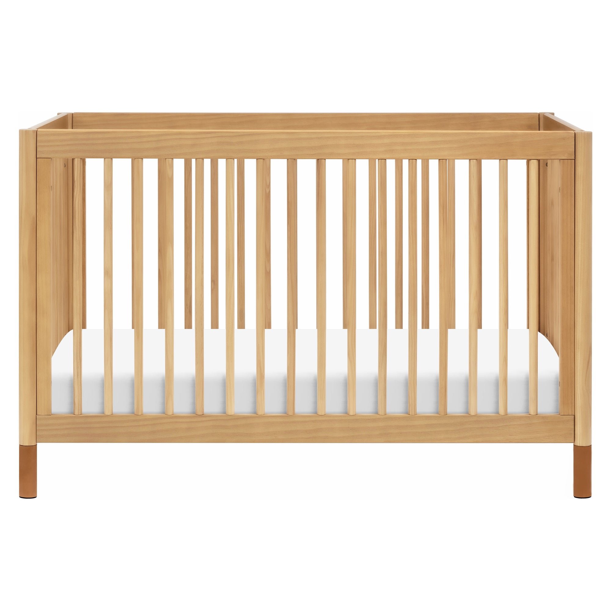 M12901HYVTL,Babyletto,Gelato 4-in-1 Convertible Crib w/Toddler Bed Kit in Honey/Vegan Tan Leather Feet