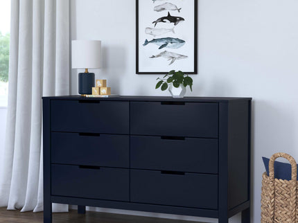 F11926V,Carter's,Colby 6-Drawer Double Dresser in Navy