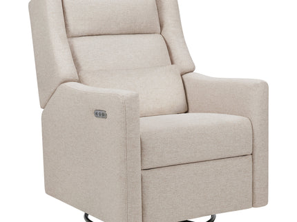 M11286PBEW,Babyletto,Kiwi Plus Power Glider Recliner w/ Power Headrest in Performance Beach Eco-Weave