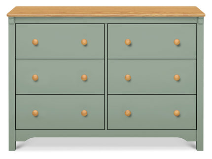 M27226LSHY,DaVinci,Shea 6-Drawer Dresser in Light Sage and Honey