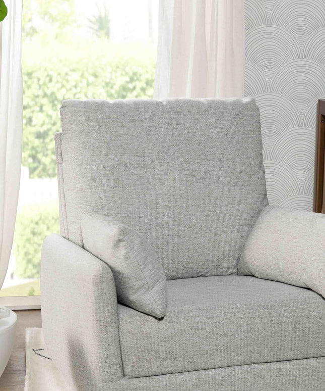M24587FTG,DaVinci,Juno Swivel Glider in Frost Grey