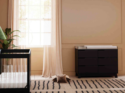 M4216B,Babyletto,Hudson 6-Drawer Double Dresser  Assembled in Black