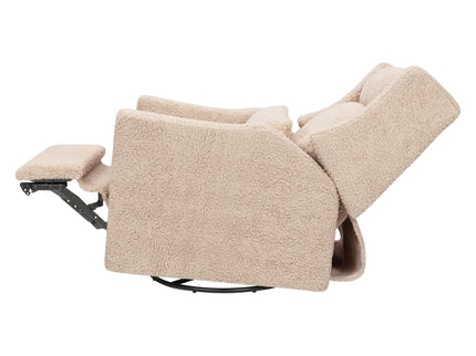 M11286CSG,Babyletto,Kiwi Plus Power Glider Recliner w/ Power Headrest in Chai Shearling