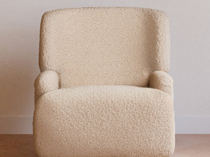 M27687CSG,Namesake,Winslow Extra Wide Recliner and Swivel Glider in Chai Shearling