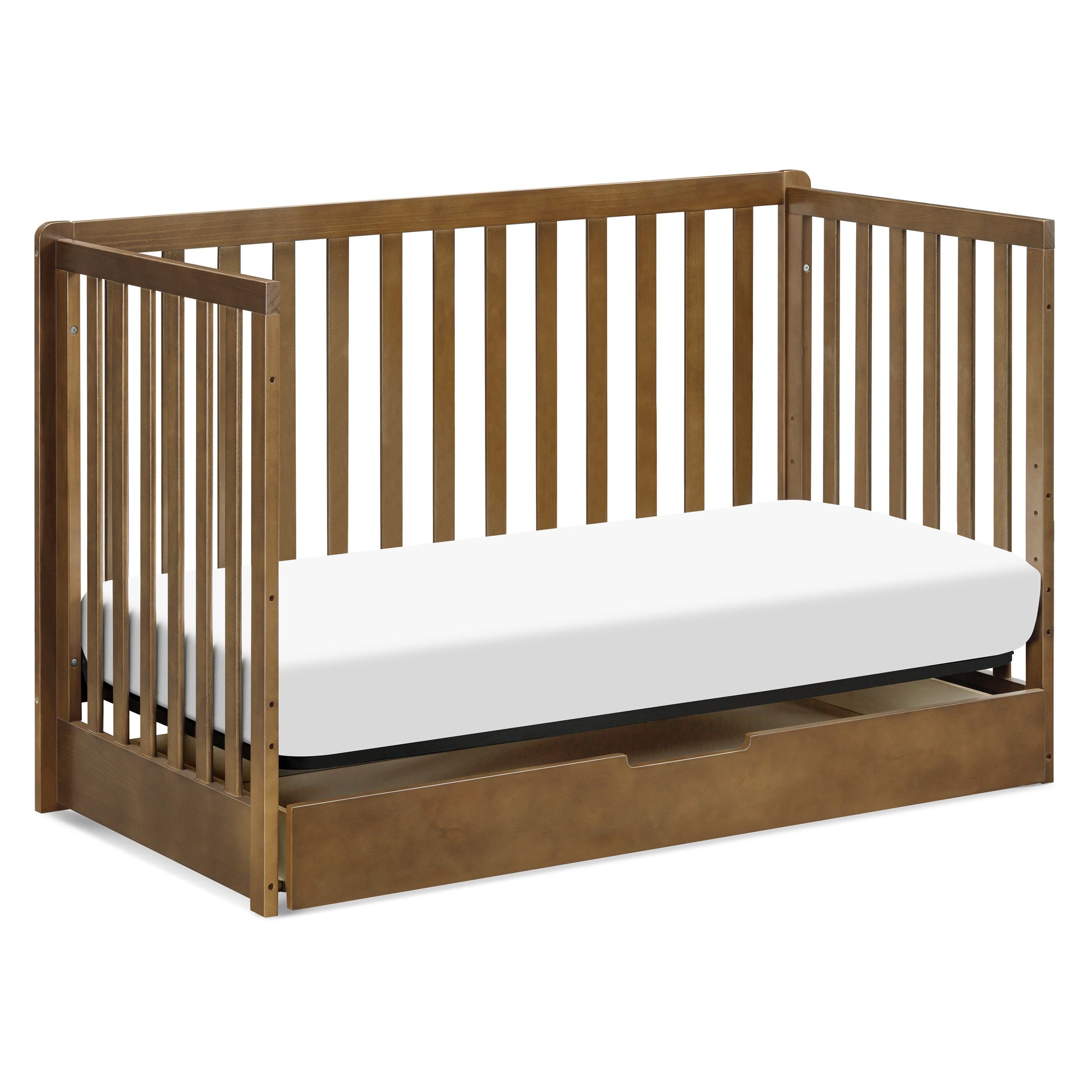 F11951L,Carter's,Colby 4-in-1 Convertible Crib w/ Trundle Drawer in Walnut