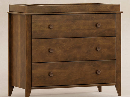 M10323NL,Babyletto,Sprout 3-Drawer Changer Dresser in Natural Walnut