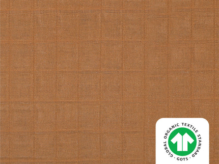 T29534BTS,Babyletto,Burnt Sienna Muslin All-Stages Bassinet Sheet in GOTS Certified Organic Cotton