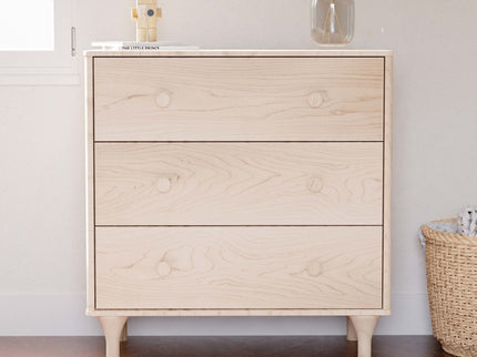 M9023NX,Babyletto,Lolly 3-Drawer Changer Dresser w/Removable Changing Tray in Washed Natural