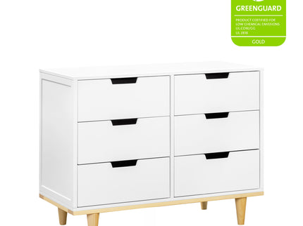 W4926WN,DaVinci,Marley 6-Drawer Double Dresser in White/Natural
