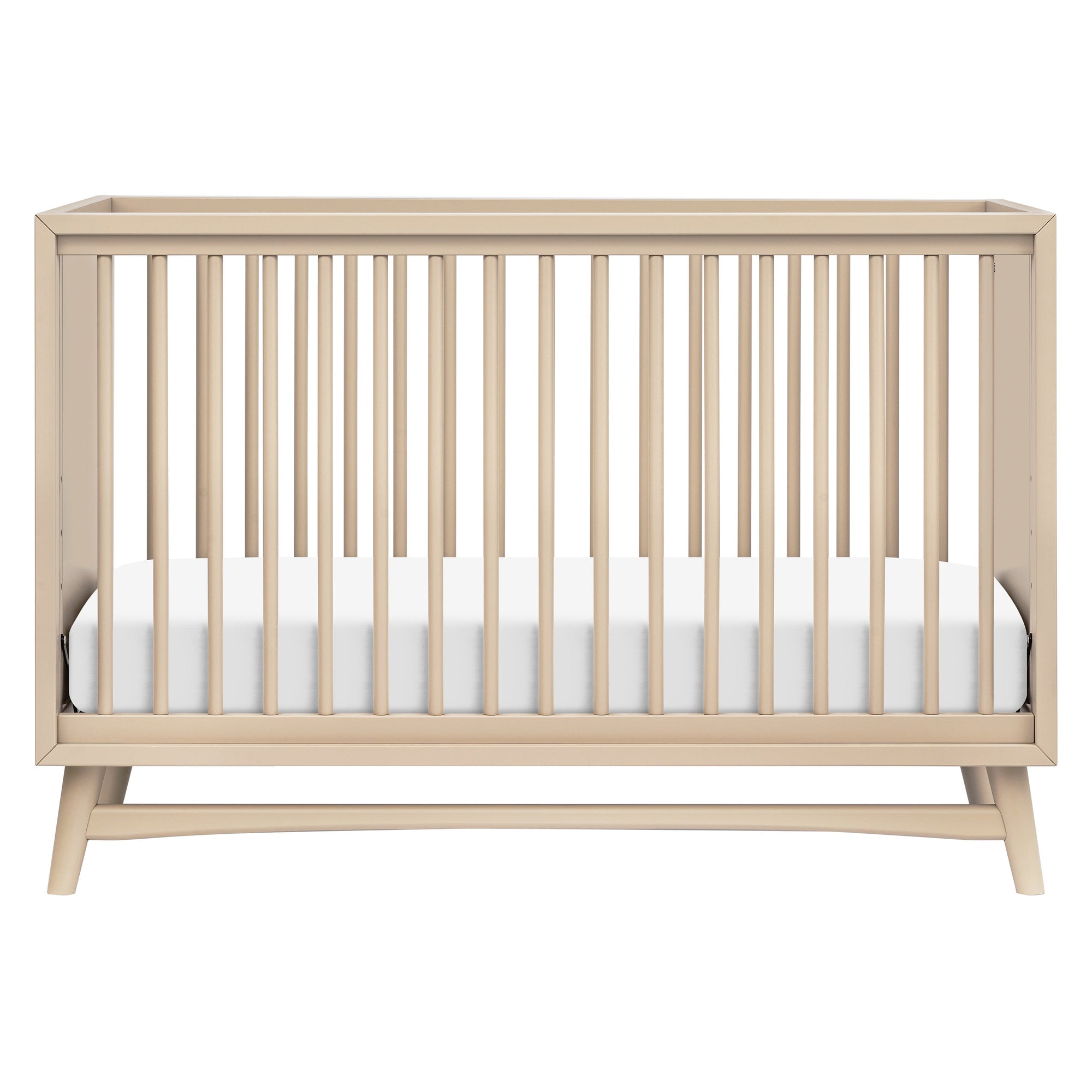 M15401TPE,Babyletto,Peggy Mid-Century 3-in-1 Convertible Crib w/Toddler Bed Conversion Kit in Taupe