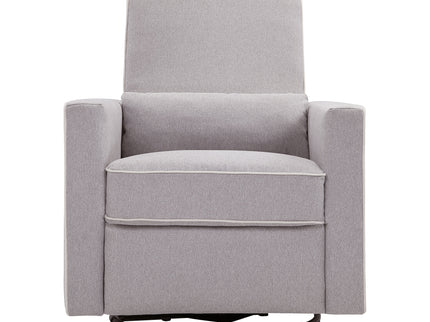 M10887GCM,DaVinci,Piper Recliner in Grey Finish w/Cream Piping
