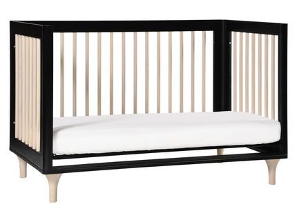 M9001BNX,Babyletto,Lolly 3-in-1 Convertible Crib w/Toddler Bed Conversion in Black/WashedNatural