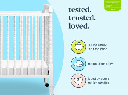 M7398W,DaVinci,Jenny Lind 3-in-1 Convertible Mini Crib in White