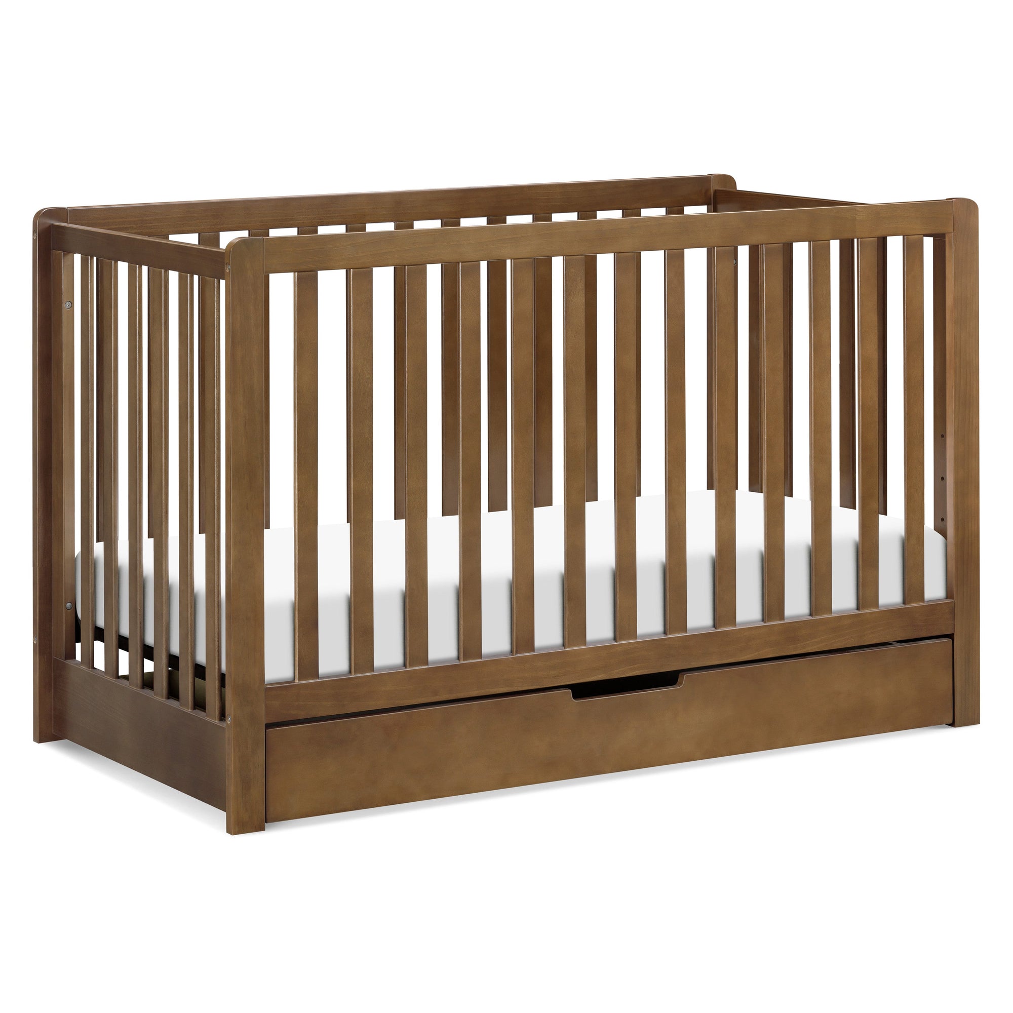F11951L,Carter's,Colby 4-in-1 Convertible Crib w/ Trundle Drawer in Walnut