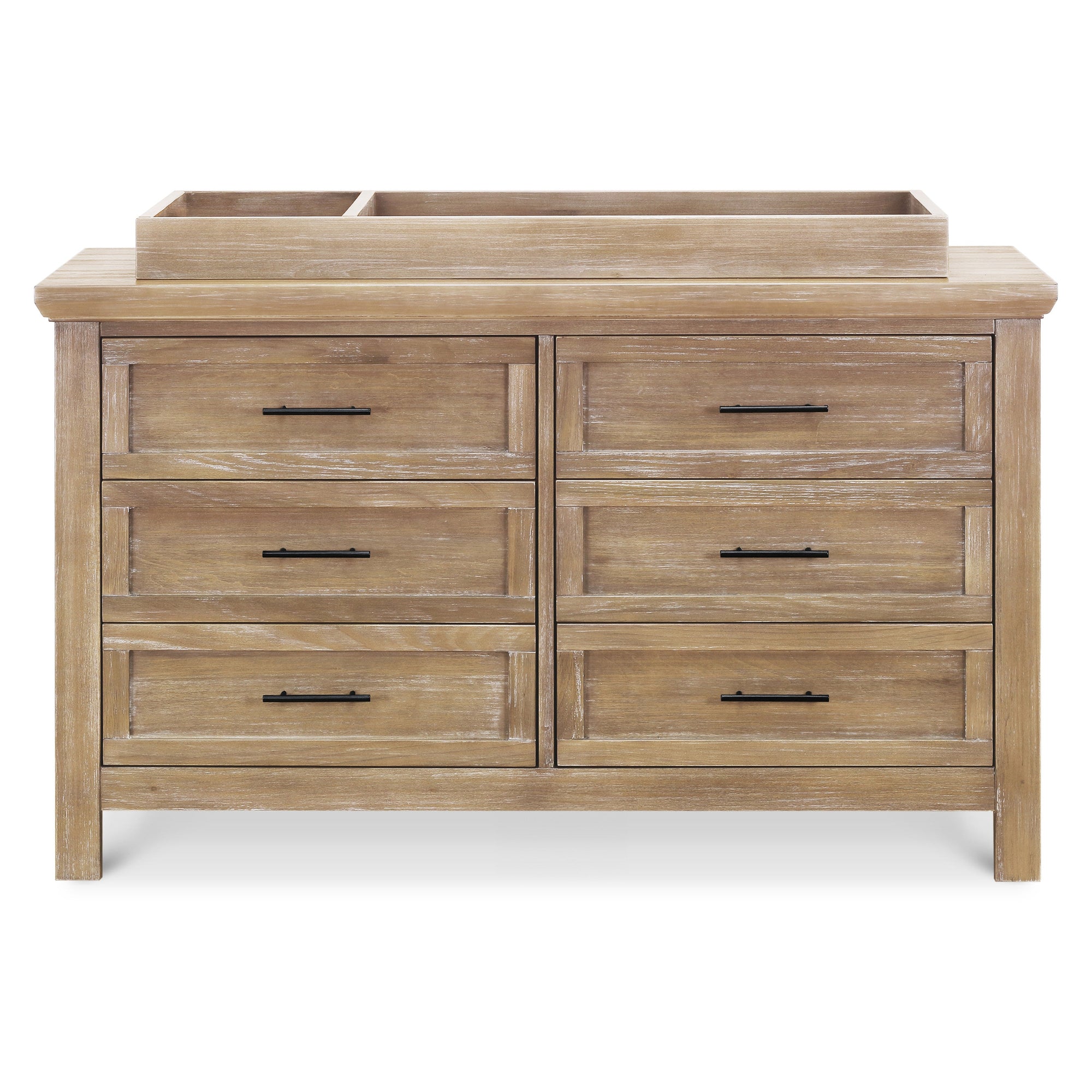 B14516DF,Monogram by Namesake,Emory Farmhouse 6-Drawer Dresser in Driftwood