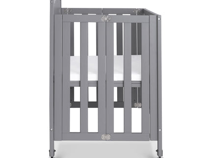 M18198G,DaVinci,Dylan Folding Portable 3-in-1 MiniCrib and TwinBed in Grey