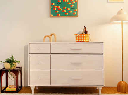 M9016NX,Babyletto,Lolly 6-Drawer Double Dresser  Assembled in Washed Natural