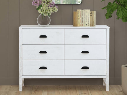 M13516CGW,DaVinci,Fairway 6-Drawer Double Dresser in Cottage White