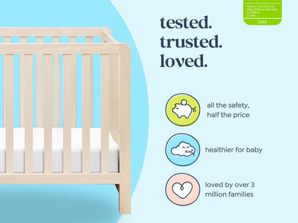 F11901NX,Carter's,Colby 4-in-1 Low-profile Convertible Crib in Washed Natural