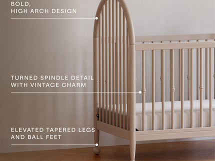 M31401WP,Namesake,Alouette 3-in-1 Convertible Spindle Crib in Washed Pine