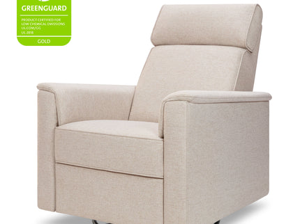 M17183PBEW,Namesake,Willa Deluxe Power Glider Recliner w/Heat&Massage in Performance Beach Eco-Weave