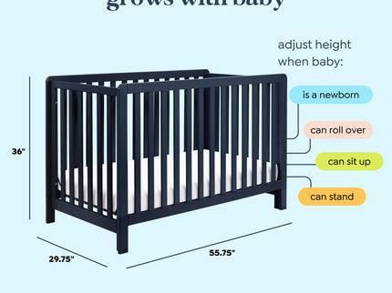 F11901V,Carter's,Colby 4-in-1 Low-profile Convertible Crib in Navy