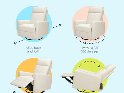 M29987VN,DaVinci,Erin Recliner and Swivel Glider in Vanilla