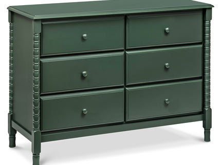 M7326FRGR,DaVinci,Jenny Lind Spindle 6-Drawer Dresser in Forest Green