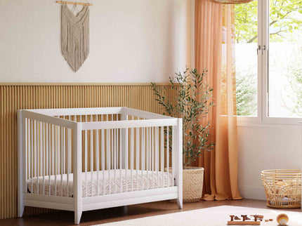 M10301W,Babyletto,Sprout 4-in-1 Convertible Crib w/Toddler Bed Conversion Kit in White Finish