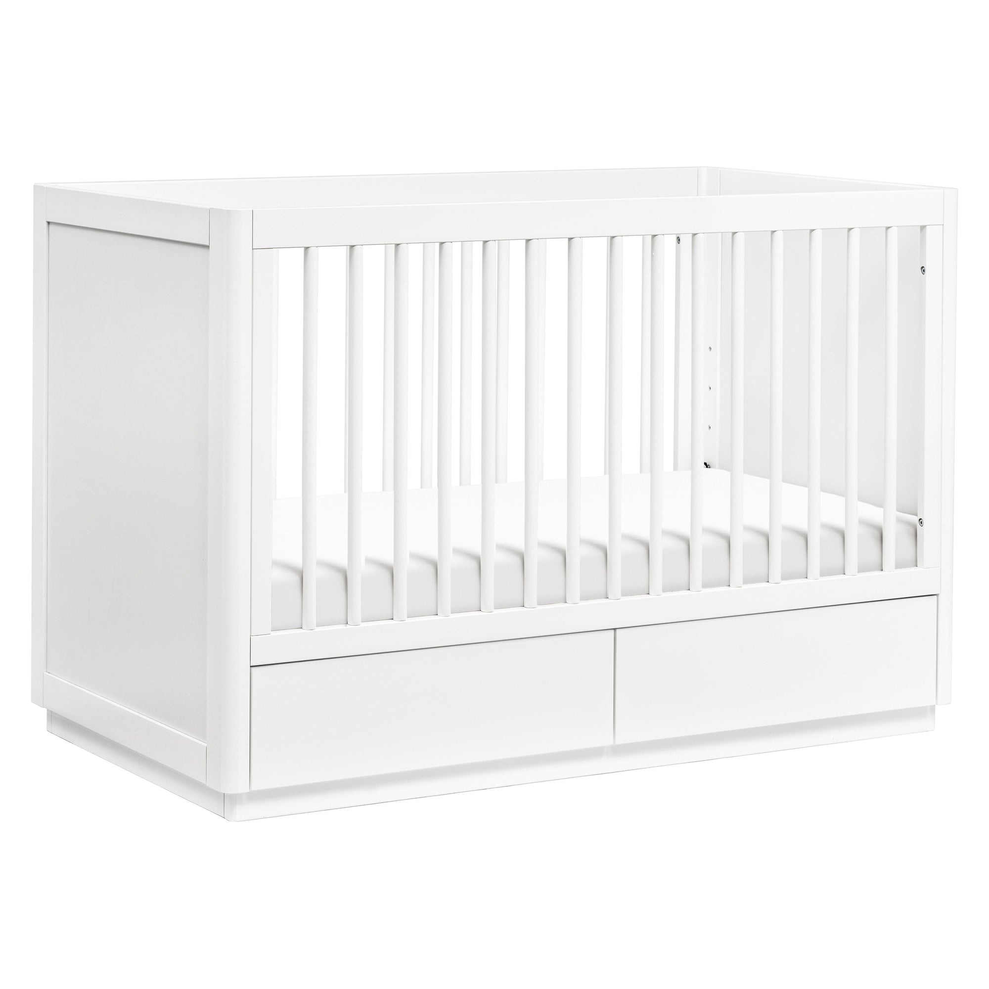 M21601W,Babyletto,Bento 3-in-1 Convertible Storage Crib w/Toddler Bed Conversion Kit in White