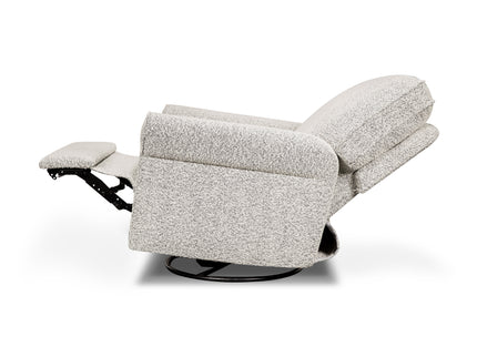 B17787BWB,Monogram by Namesake,Monroe Pillowback Power Recliner in Black White Boucle