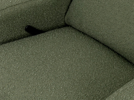 M22287OBLB,Namesake,Crewe Recliner and Swivel Glider in Olive Boucle w/Light Wood Base