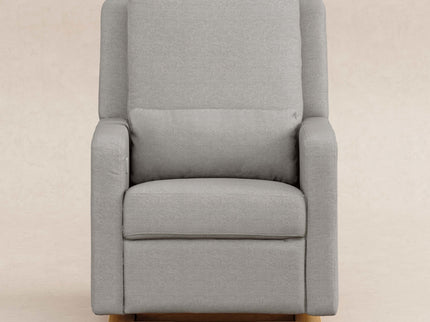 M23085PGEWLB,Babyletto,Sigi Glider Recliner w/ Electronic Control and USB in Performance Grey Eco-Weave w/Light Wood Base