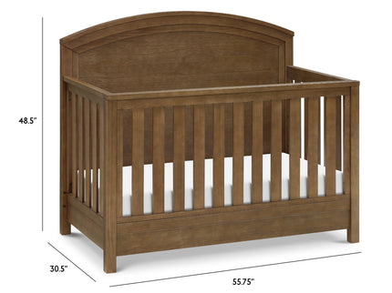 B26401LDF,Monogram by Namesake,Hemsted 4-in-1 Convertible Crib in Walnut Driftwood