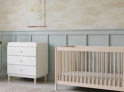 M12923WNX,Babyletto,Gelato 3-Drawer Changer Dresser  Washed Natural Ft w/Removable Changing Tray in White